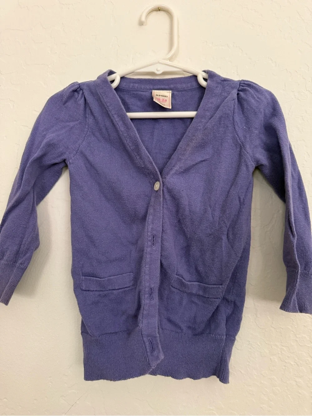 Old Navy Lavender V-Neck Cardigan Sweater